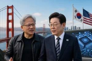 샌프란시스코 도착…오늘 젠슨 황 만나 AI 선언 발표 대표 이미지