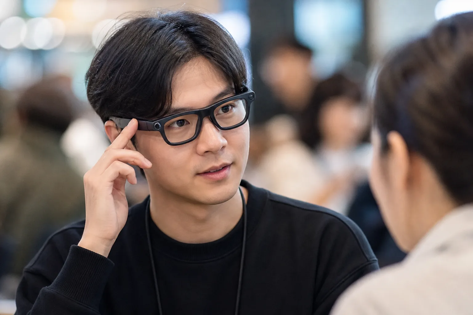 웨어러블 기기 구독 모델과 이용자 반응을 표현한 이미지