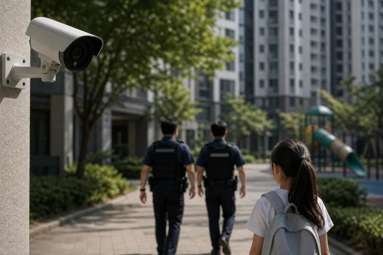 아파트 단지 내 아동 안전과 경찰 조사