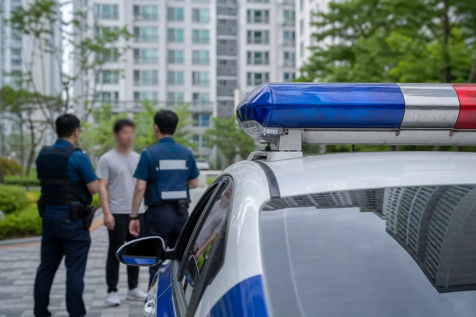 주민 안전 안내문과 공동주택 관리 사무소