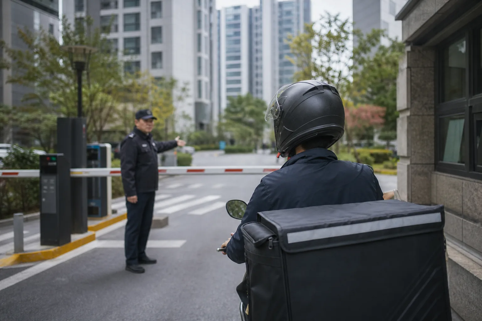 음식 배달하러 갔는데 인적사항 헬멧 벗으라고 요구한 아파트 후속 영향