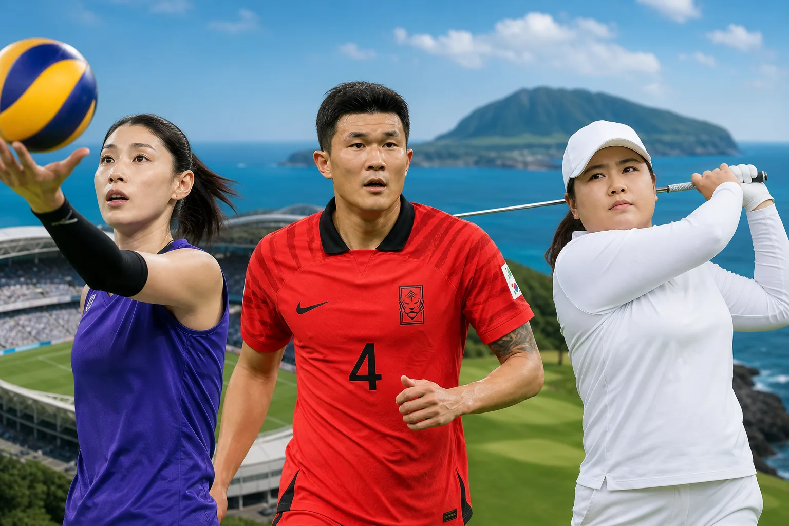 8월 제주 스포츠 이벤트 잇따라…김연경·김민재·박인비 총출동 핵심 장면