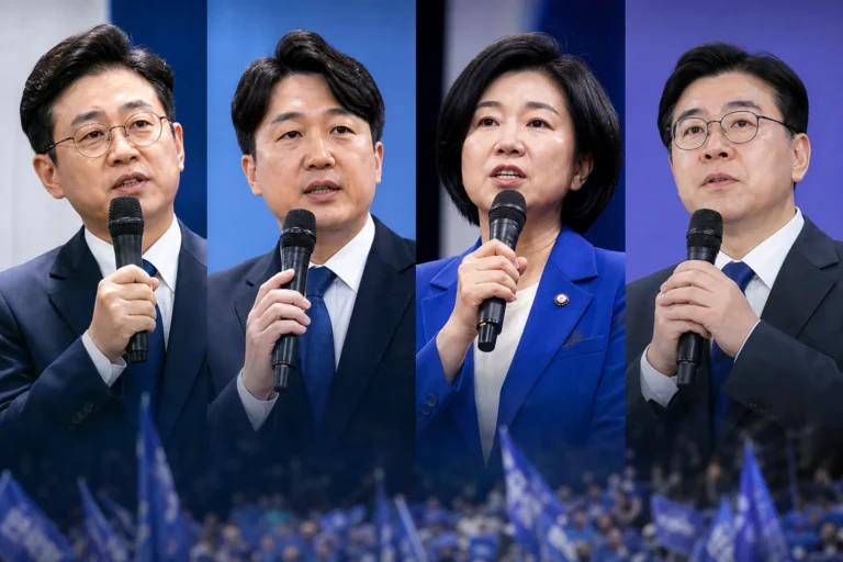 민주당 당대표 본경선 후보들, 지역 순회서 공방 이어가 대표 이미지
