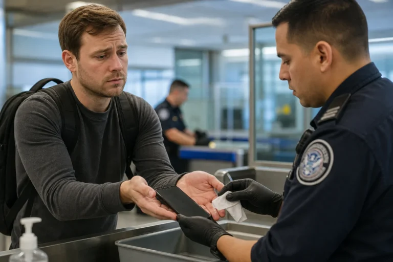 The US is charging an American citizen for wiping his phone at the border 대표 이미지