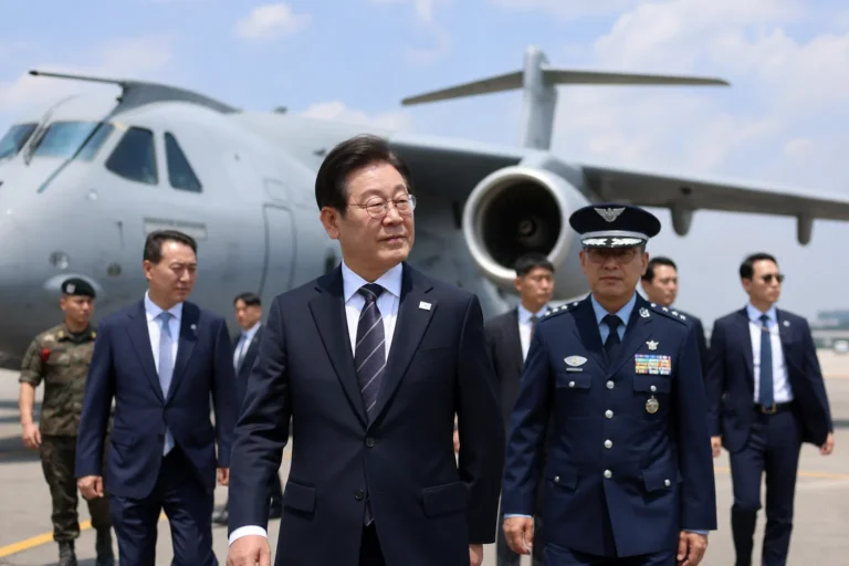이 대통령 브라질 도착해 수송기 시찰 룰라와 회담 예정 대표 이미지