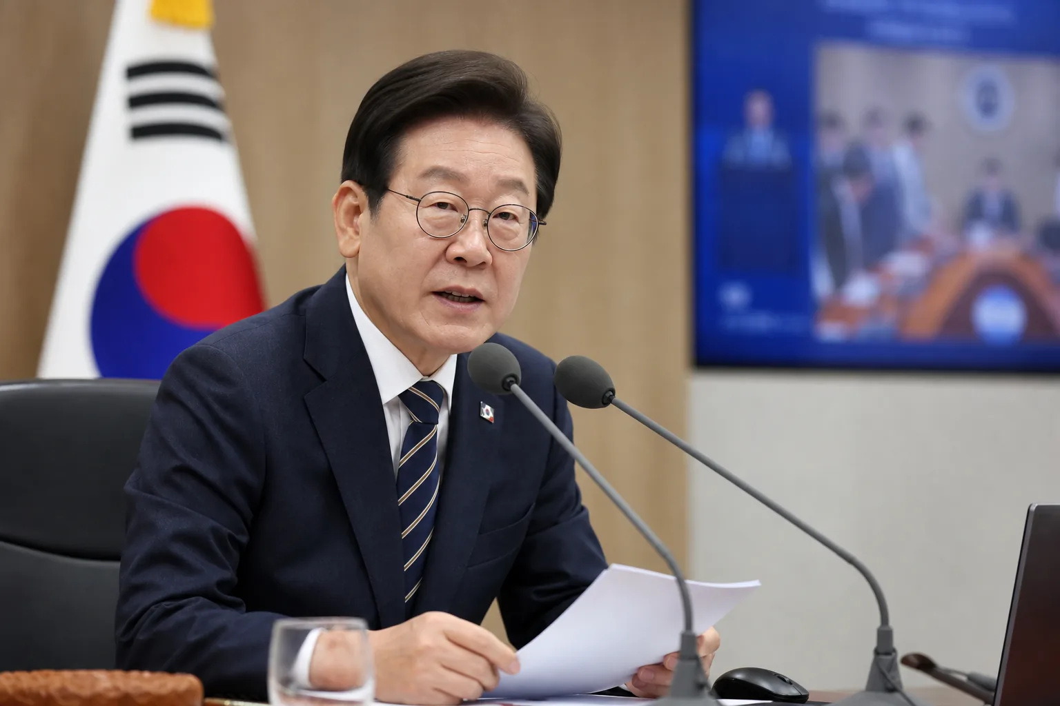 이 대통령 국정지지율 46.3% 민주 41.3% 국힘 40.6% 리얼미터 핵심 장면