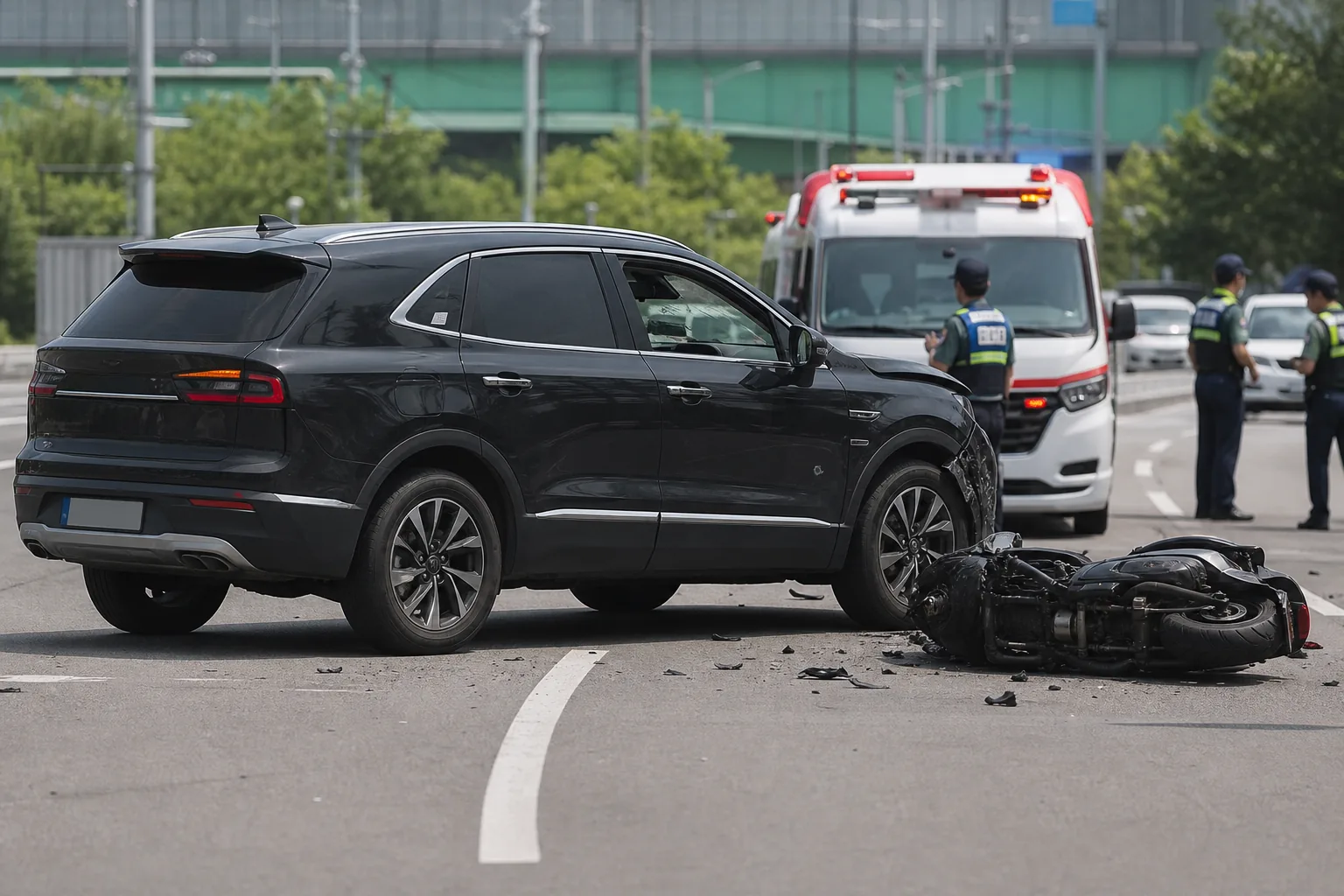 불법 유턴하던 SUV, 오토바이와 충돌…20대 오토바이 운전자 숨져 배경과 파장을 설명하는 이미지