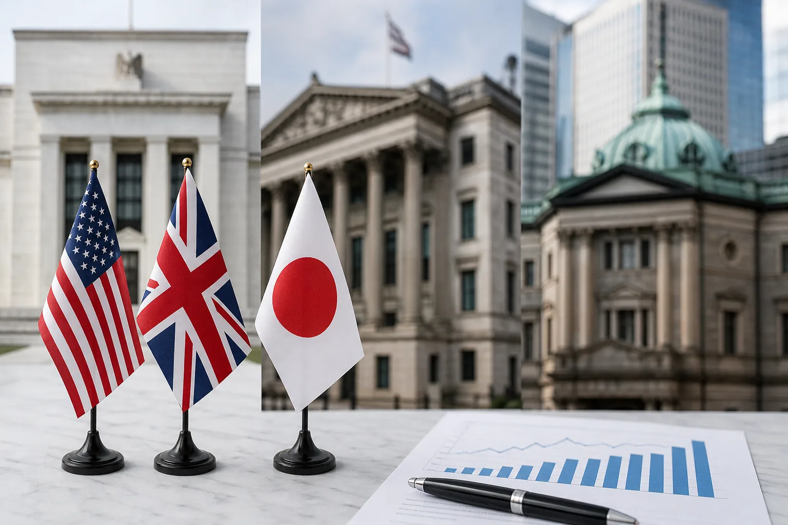 美·英은 금리 동결 유력…日은 연내 1.25%로 인상 전망 후속 영향