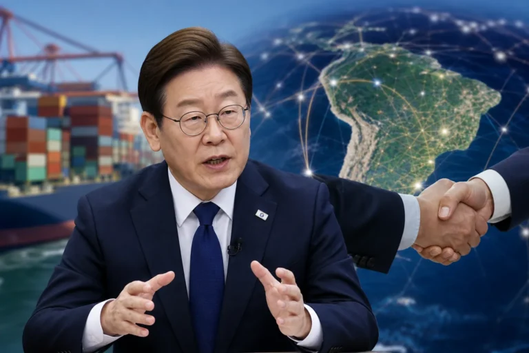 이재명 대통령 브라질 공급망과 한 메르코수르 무역협정 강조 대표 이미지