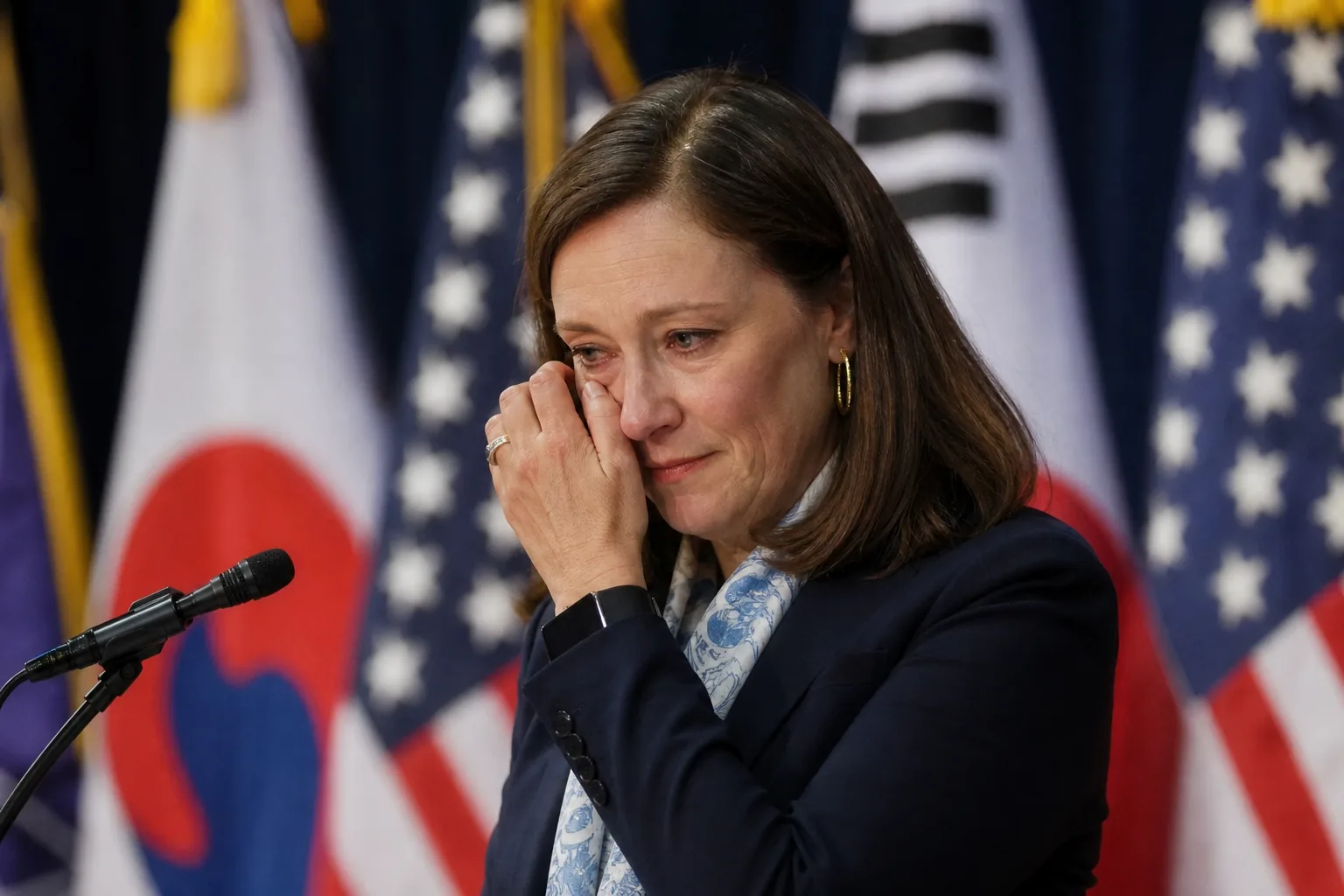 美차관보 "한국전 희생 없었다면…" 정전협정 기념식서 '울먹' 배경과 파장을 설명하는 이미지