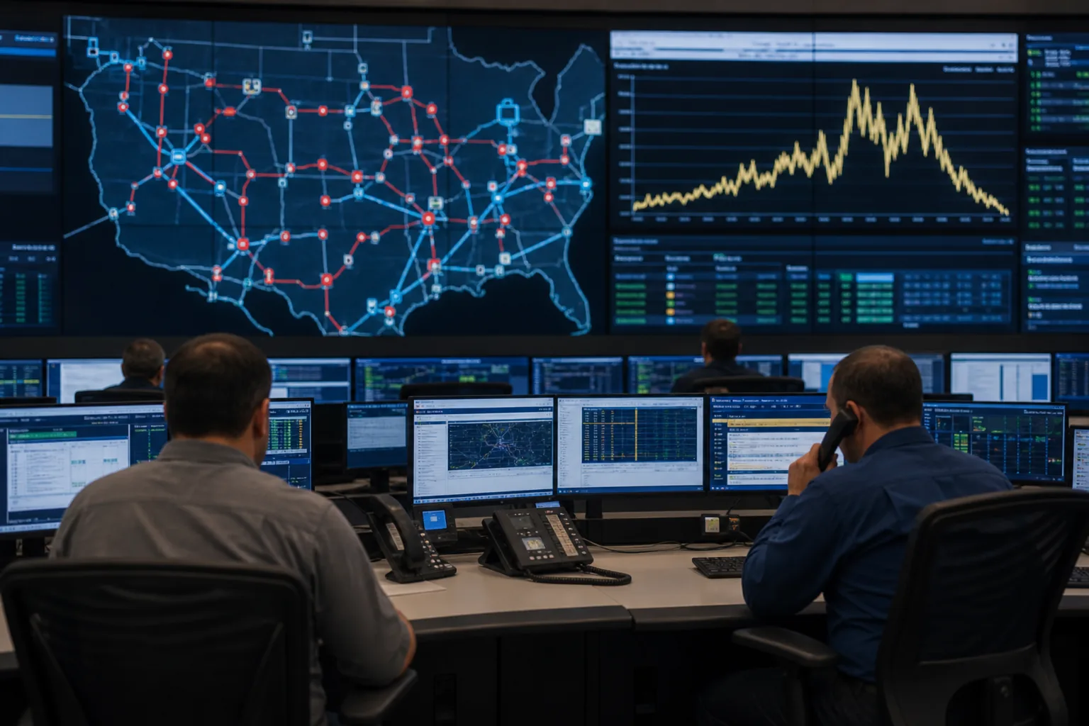 Data centers may face temporary power cuts to prevent blackouts on largest US grid 배경과 파장을 설명하는 이미지
