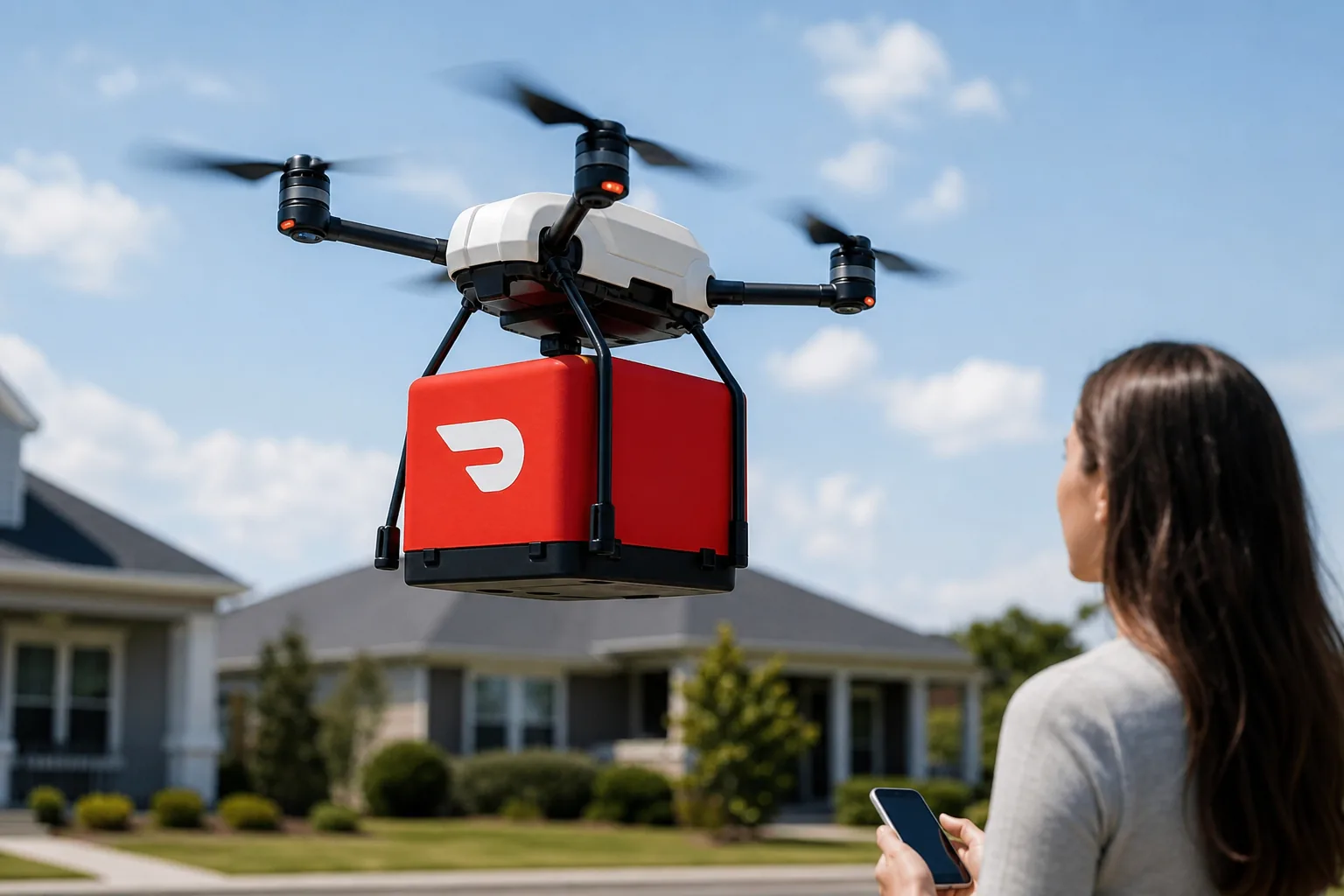 DoorDash is building its own drone delivery business 배경과 파장을 설명하는 이미지
