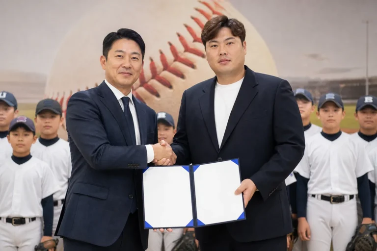 AWW, 류현진 재단과 MOU… 유소년 야구 저변 확대 나선다 관련 경제 뉴스 대표 이미지