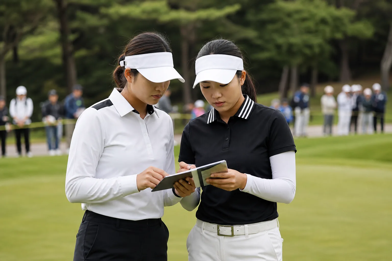 김민주·김새로미, 재개한 KLPGA 투어 오로라월드 1R 공동 선두 배경과 파장을 설명하는 이미지