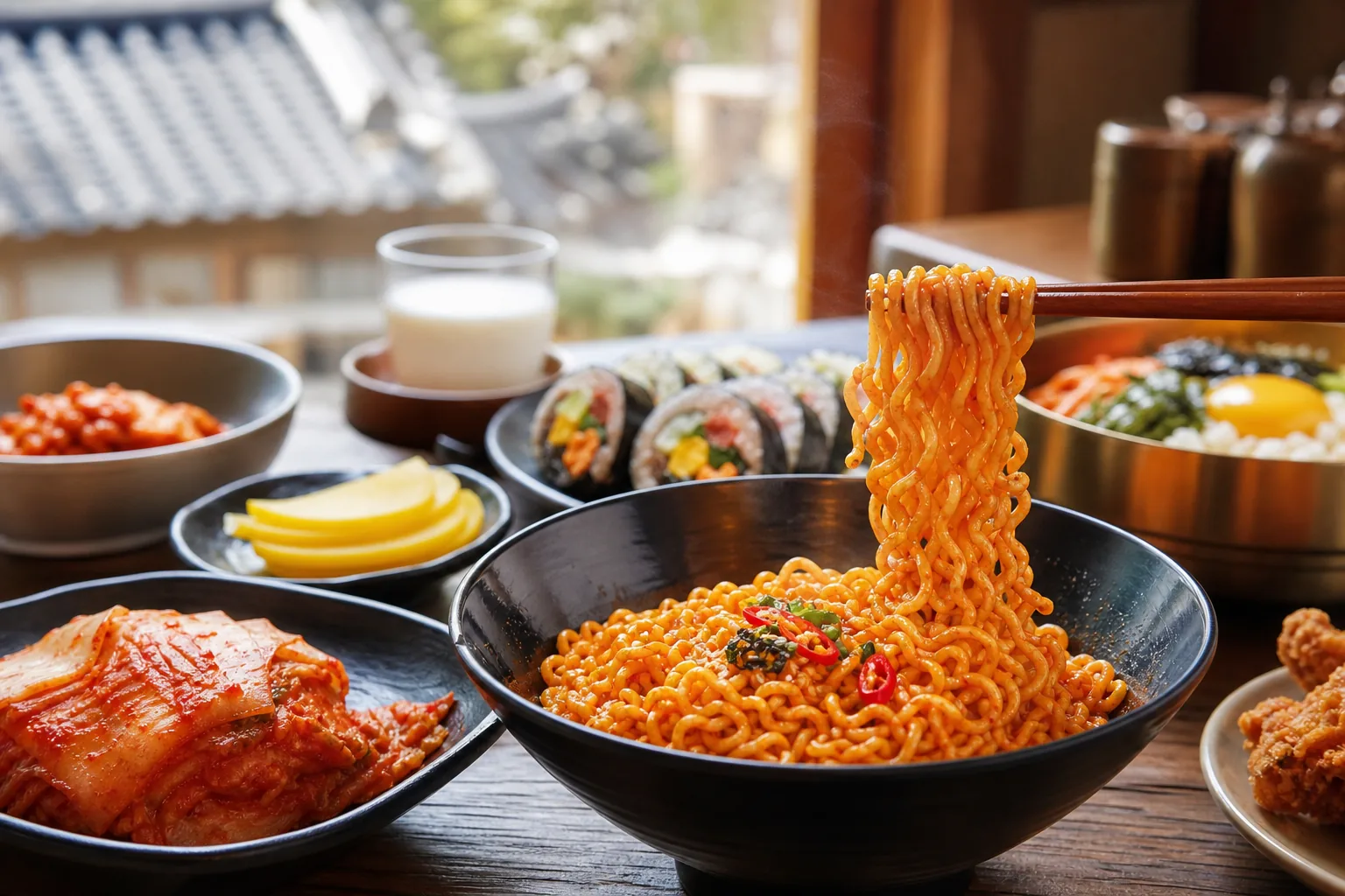 문체부-삼양식품, K-푸드로 해외 관광객 유치 나선다 - 투어코리아 핵심 내용을 시각화한 이미지