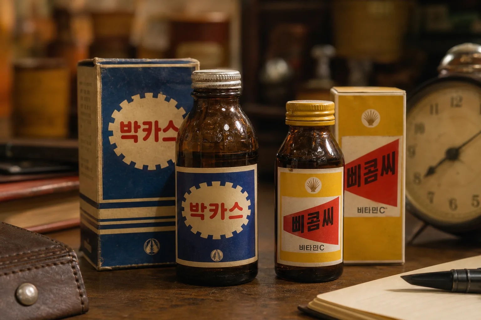 과거 디자인을 재해석한 건강 제품 패키지