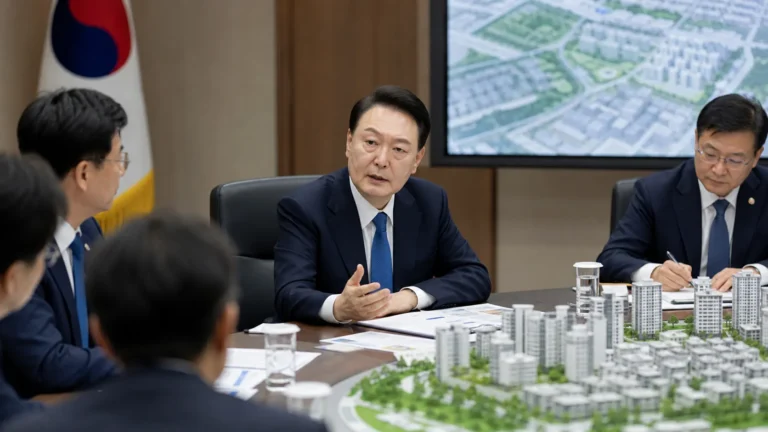 주택 공급 정책과 부동산 시장 점검을 상징하는 도심 아파트 풍경