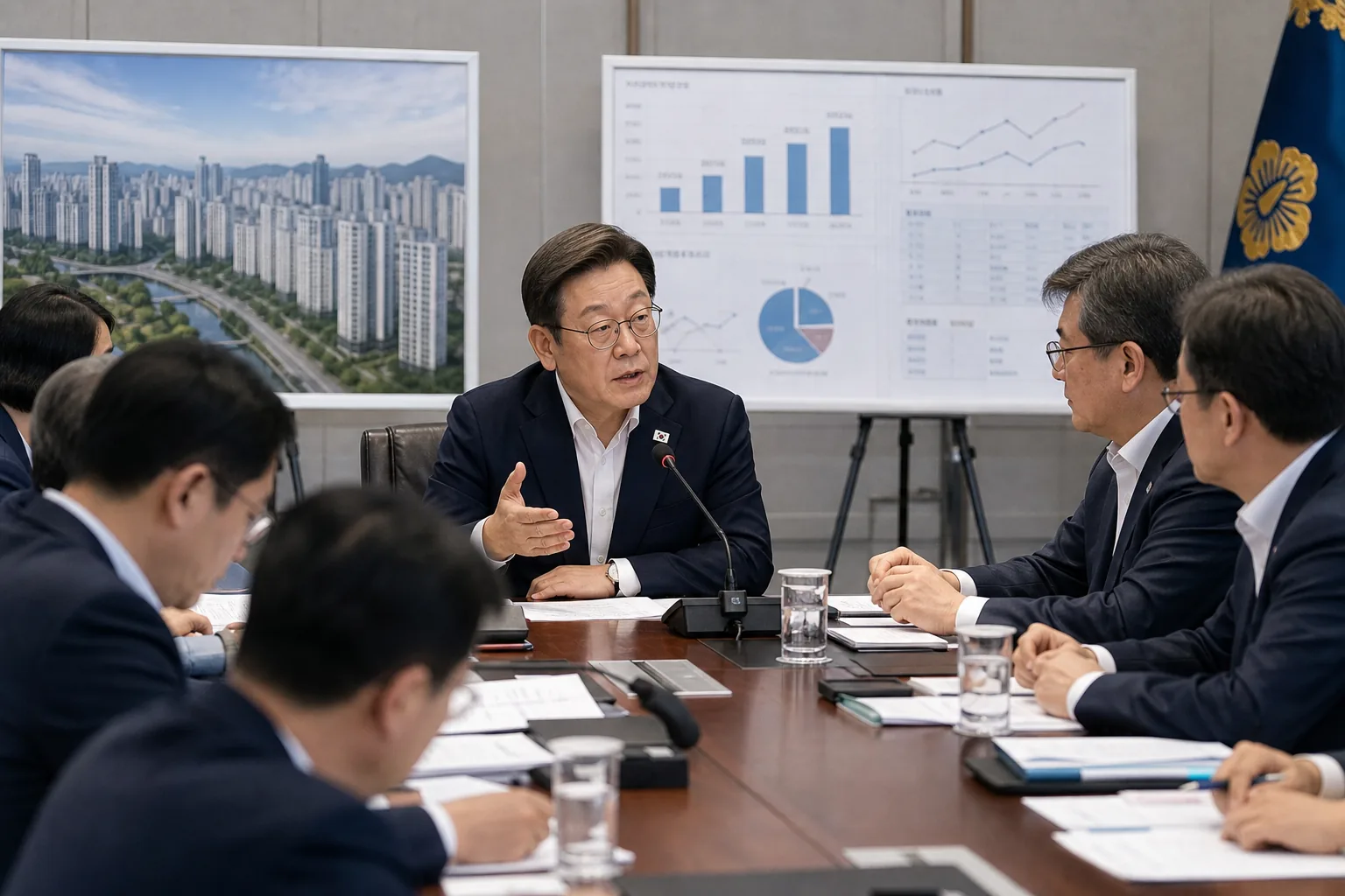 도심 아파트와 부동산 시장 흐름을 보여주는 풍경