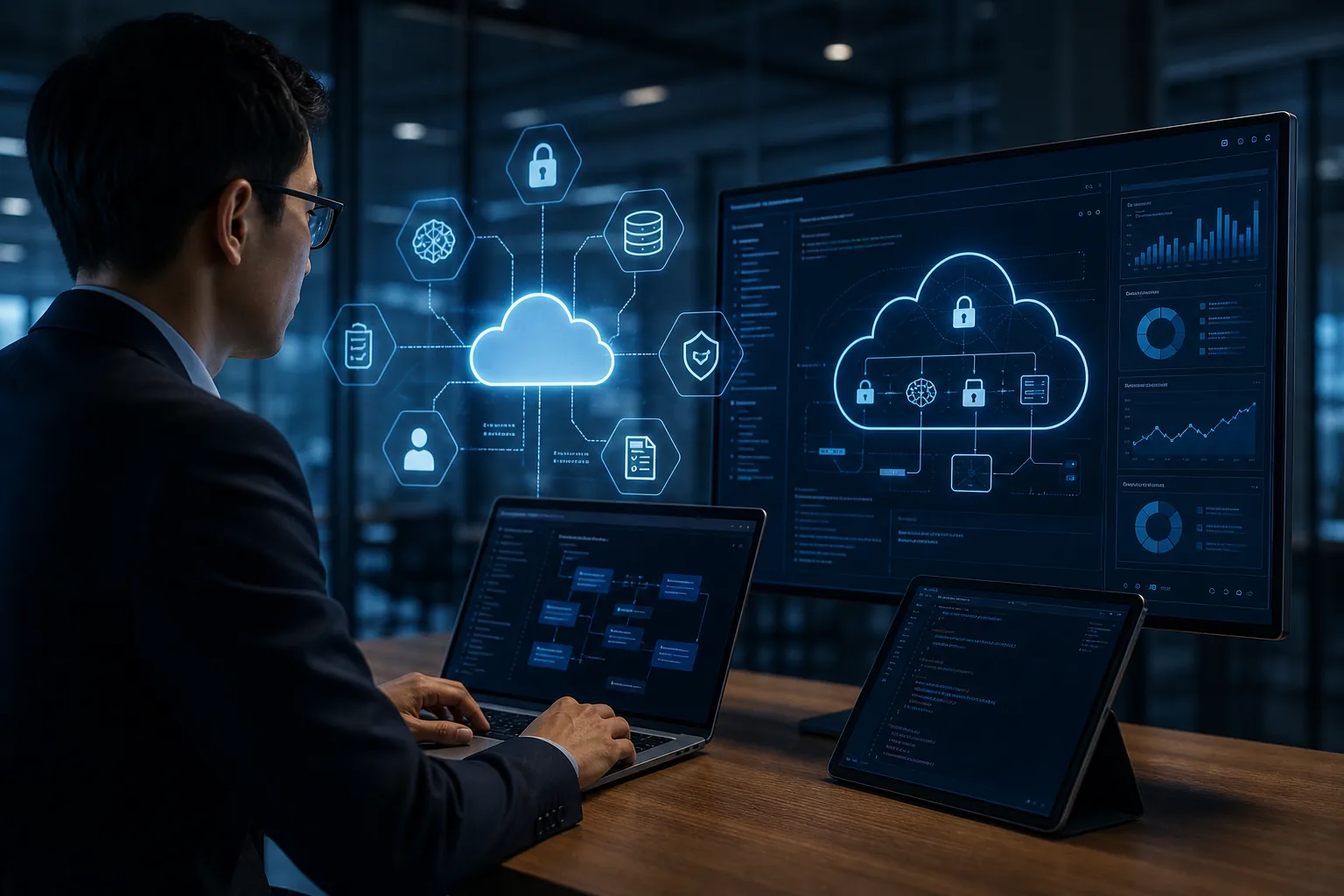 사내 클라우드와 AI 개발 도구를 연결한 기업 보안 환경