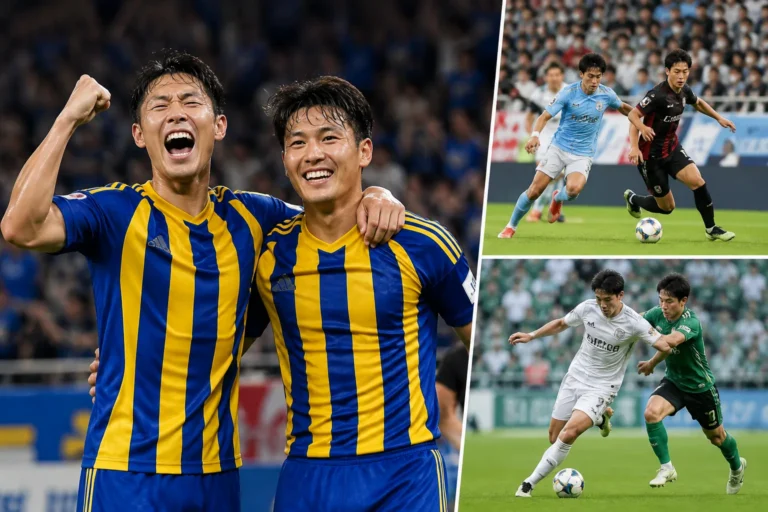 K리그 축구 경기장과 선수들