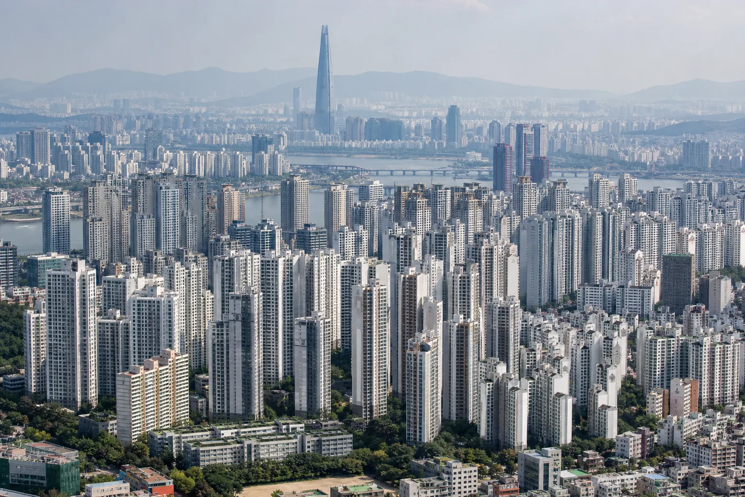 강남권 아파트 단지 인근 부동산 중개업소