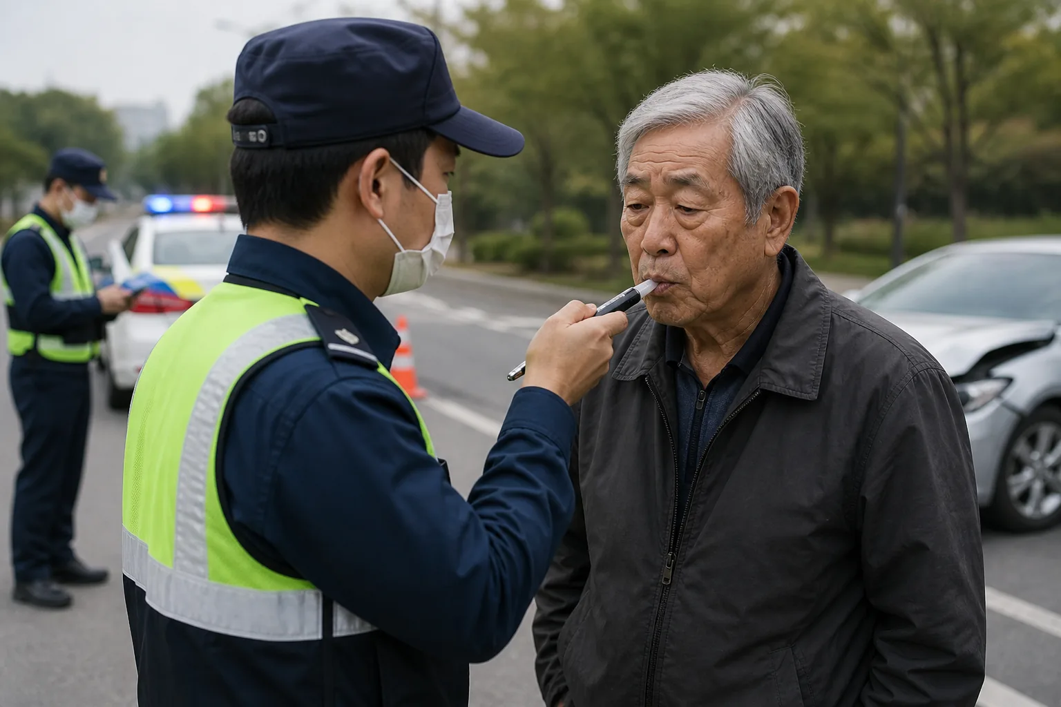 검사 결과를 검토하는 법과학 분석실 이미지
