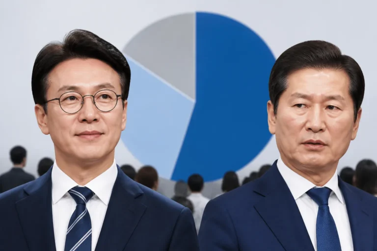 김민석 46.8% 정청래 35.2%...호남에선 김민석 지지 응답 과반 관련 정치 뉴스 대표 이미지