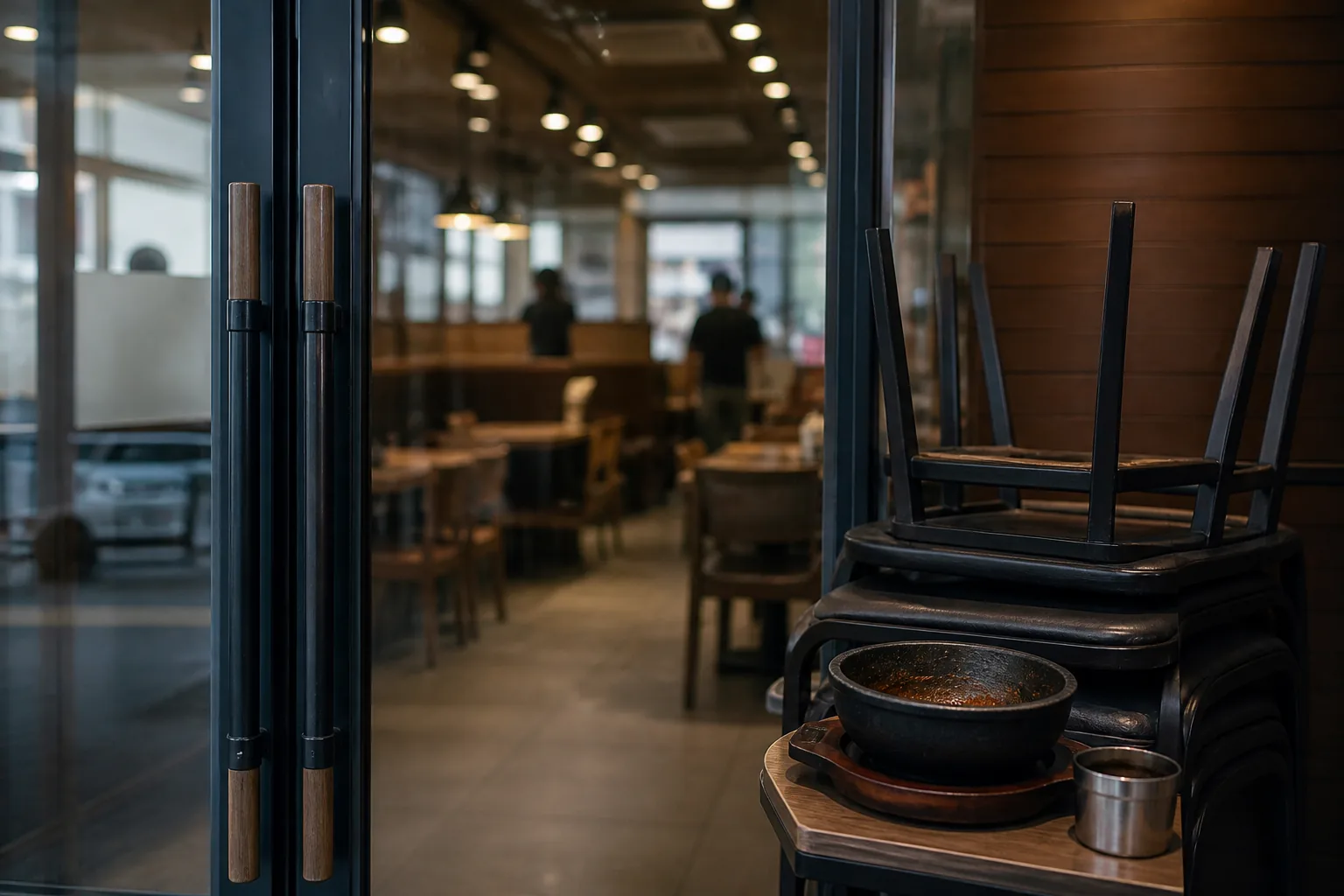 서울회생법원에서 기업 회생절차 관련 서류를 검토하는 장면