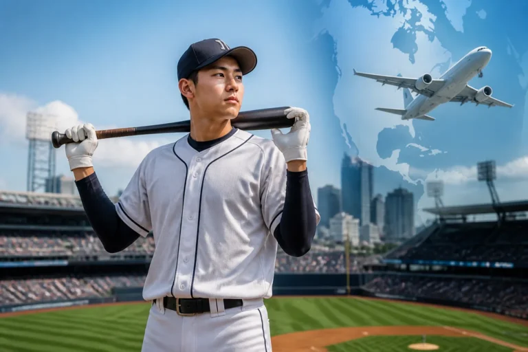 한국 고교 외야수의 미국 프로야구 진출 이미지