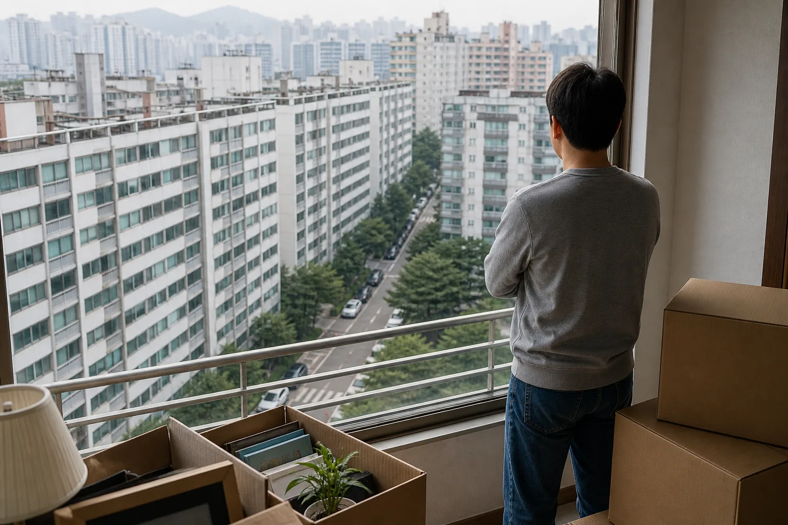 서울 전세시장에 연쇄 이주가 발생하는 모습을 표현한 이미지