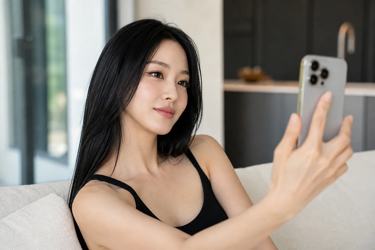 촬영장 복귀를 준비하는 배우의 모습을 표현한 이미지