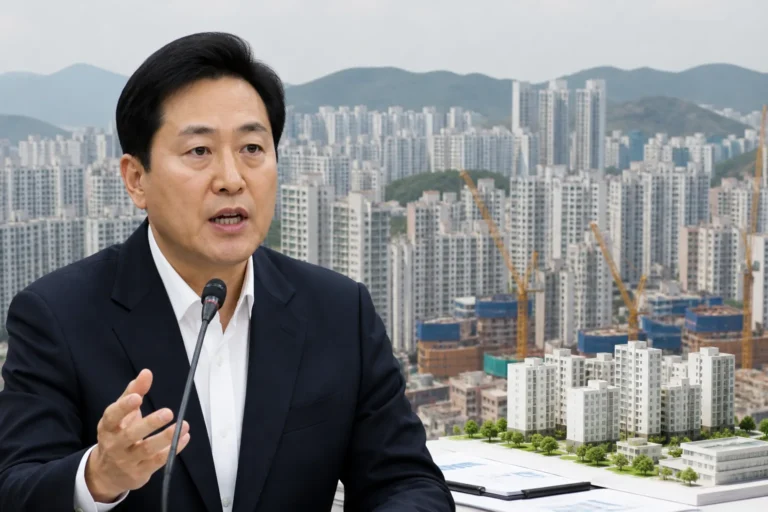 서울 도심 아파트와 주택 공급 현장