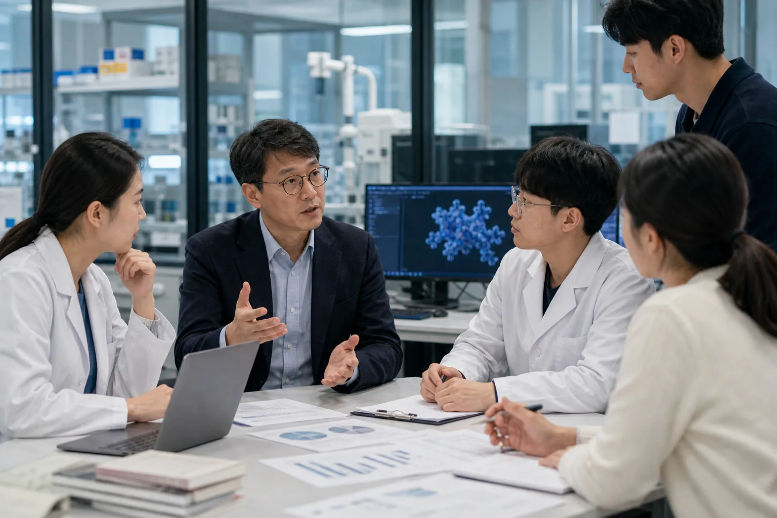 대학 연구자가 연구데이터 접근 권한을 점검하는 모습