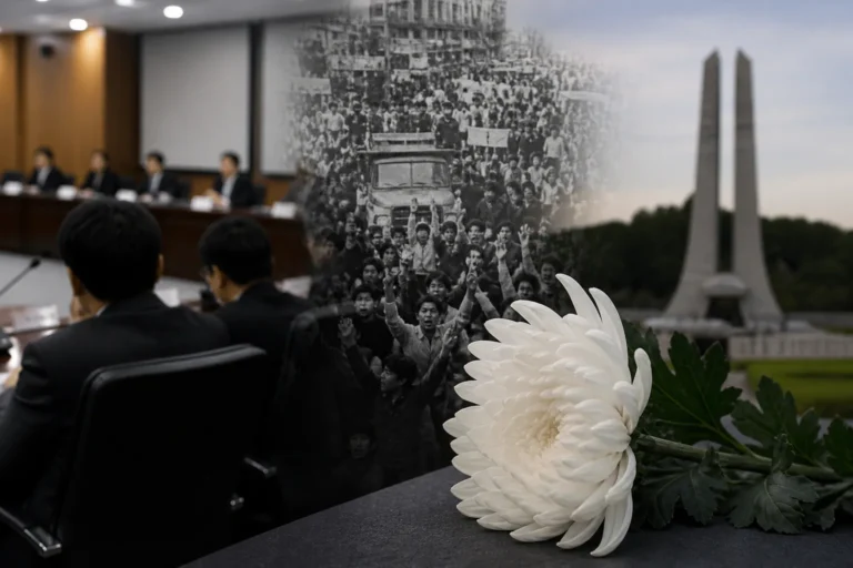 5·18 민주화운동 추모와 역사 기억을 표현한 이미지