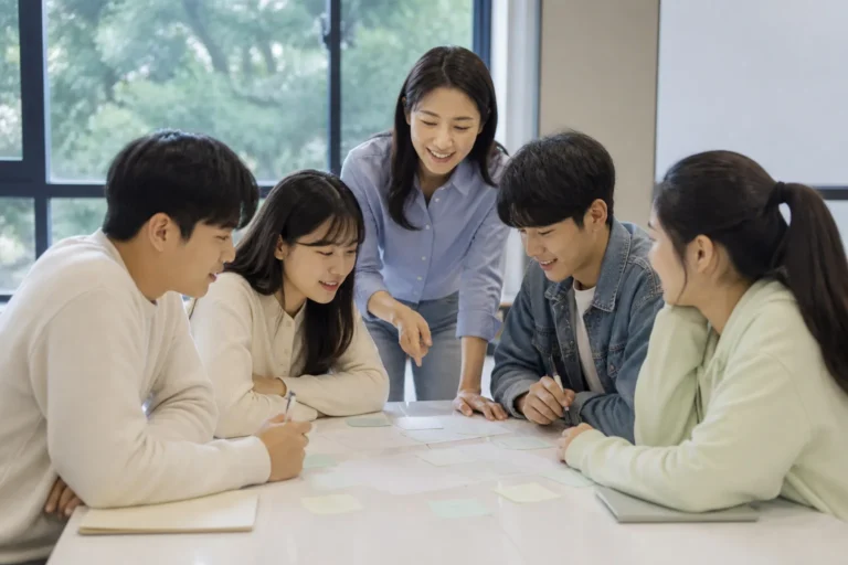 청소년 성장과 자립 캠프를 표현한 이미지