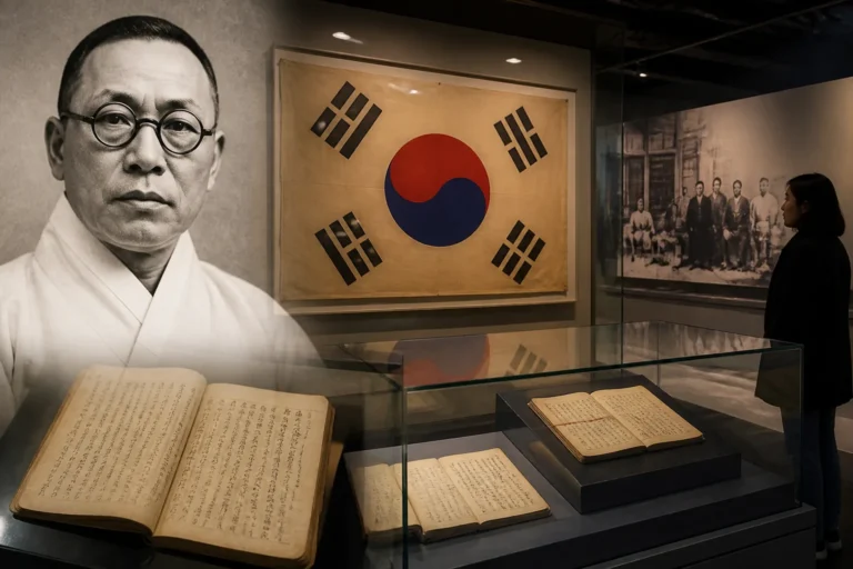 김구 탄생 150주년 독립기념관 특별전을 표현한 이미지