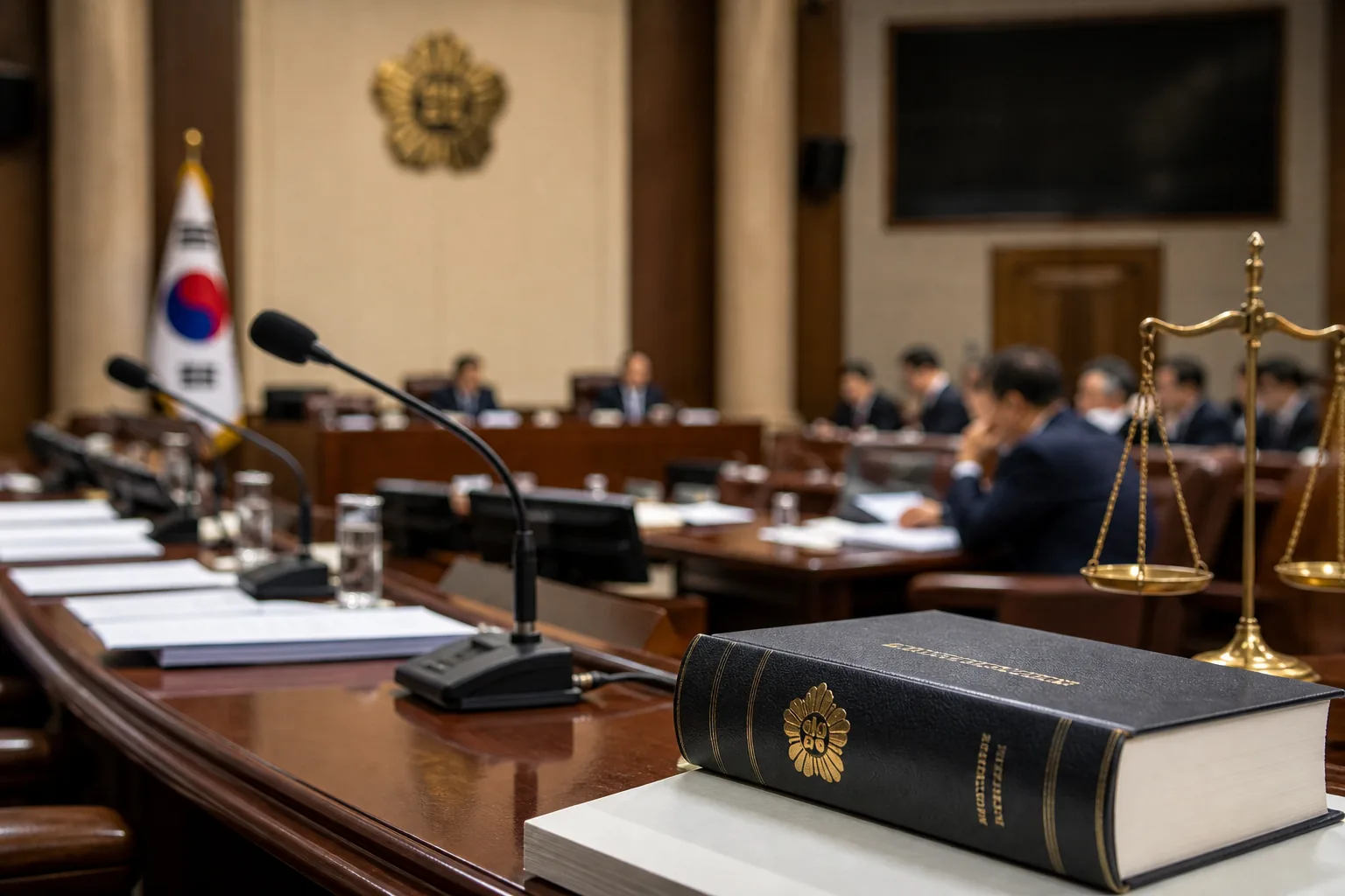 대한민국 헌법과 대통령 임기 제도를 검토하는 국회 회의