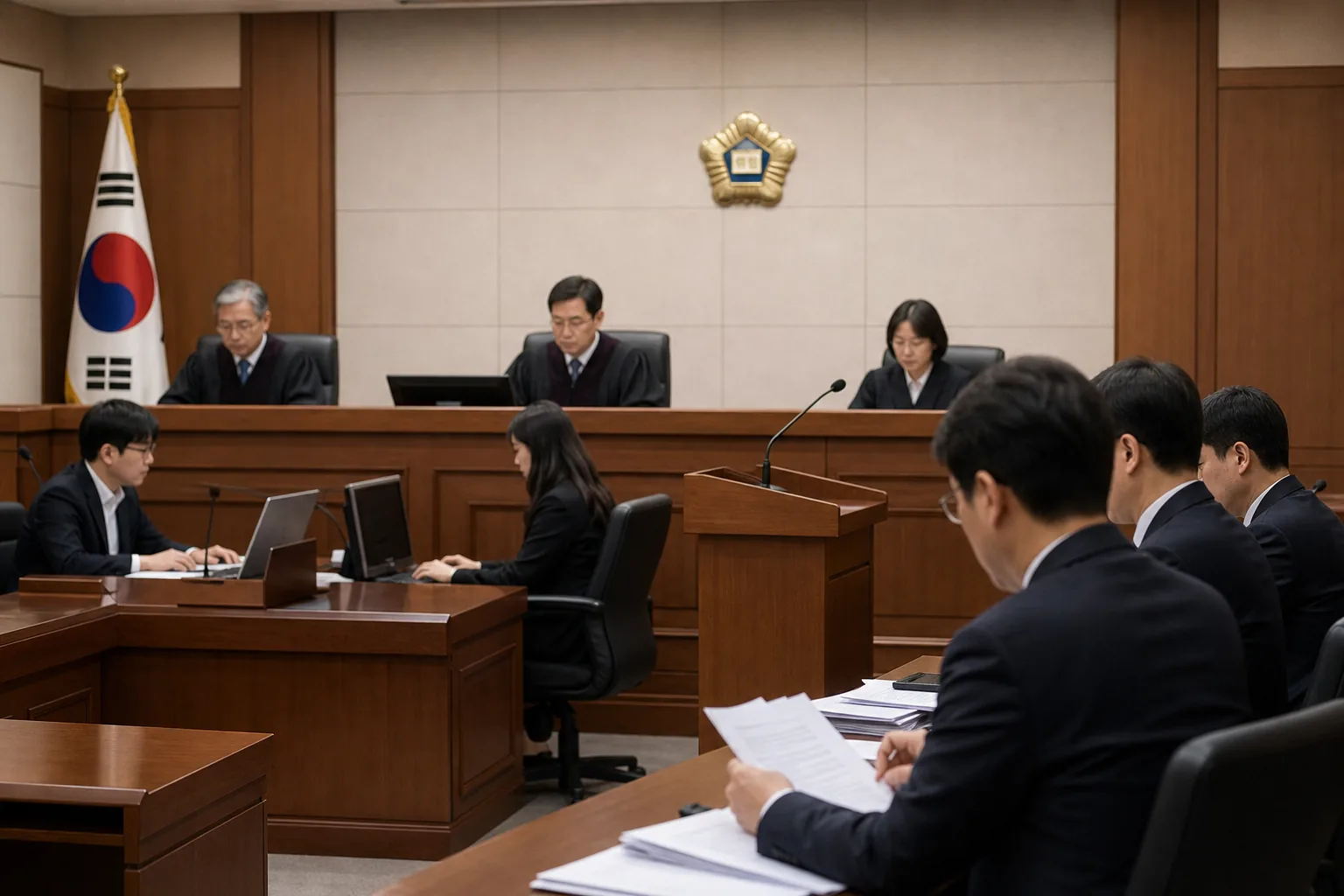 법정에서 증언의 신빙성과 보강증거를 심리하는 재판부