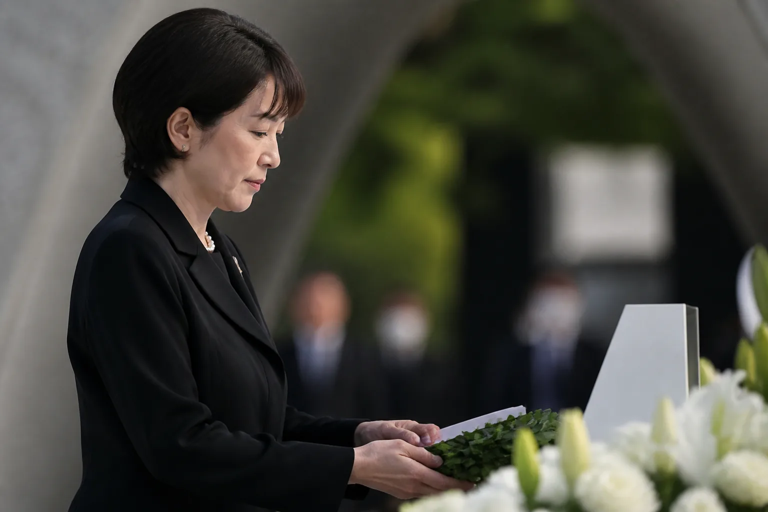 다카이치, 패전일 추도사서 반성 언급 없어 핵심 장면
