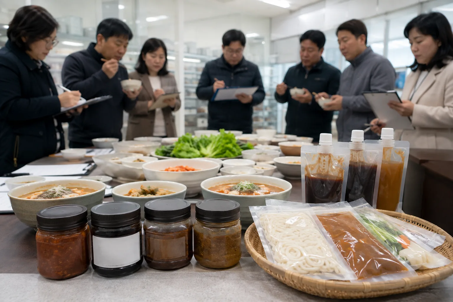 저당쌈장과 간편요리육수 장칼국수 밀키트 맛간장 이미지