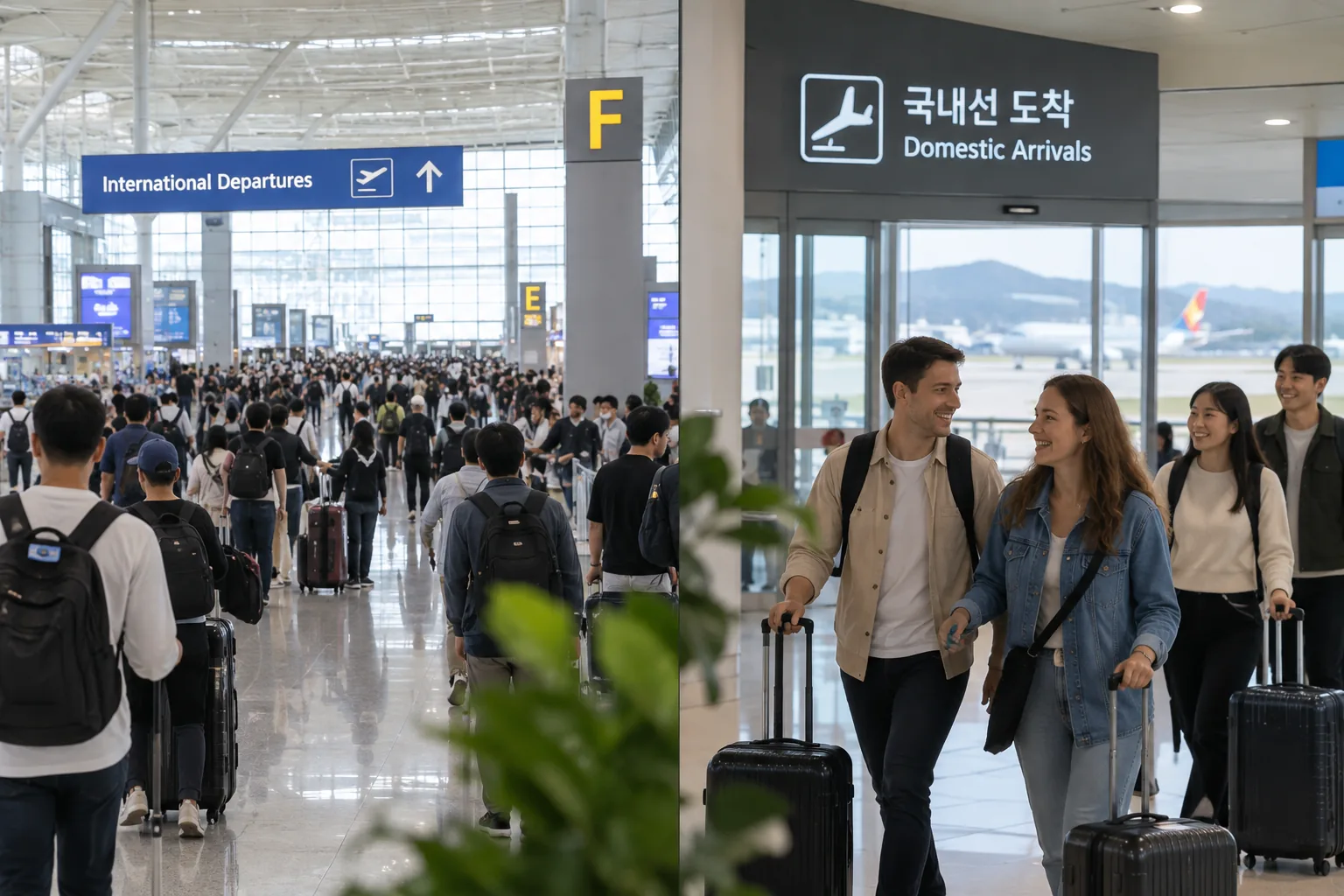 "인천공항만 북적이는 줄"…방한 외국인 지방공항으로 몰린다 [신용현의 트래블랩] 핵심 내용을 시각화한 이미지