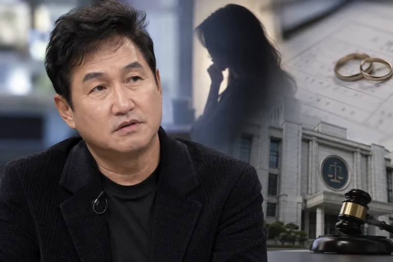 가수 김범룡이 방송 스튜디오에서 과거 팬 일화를 이야기하는 모습을 표현한 이미지