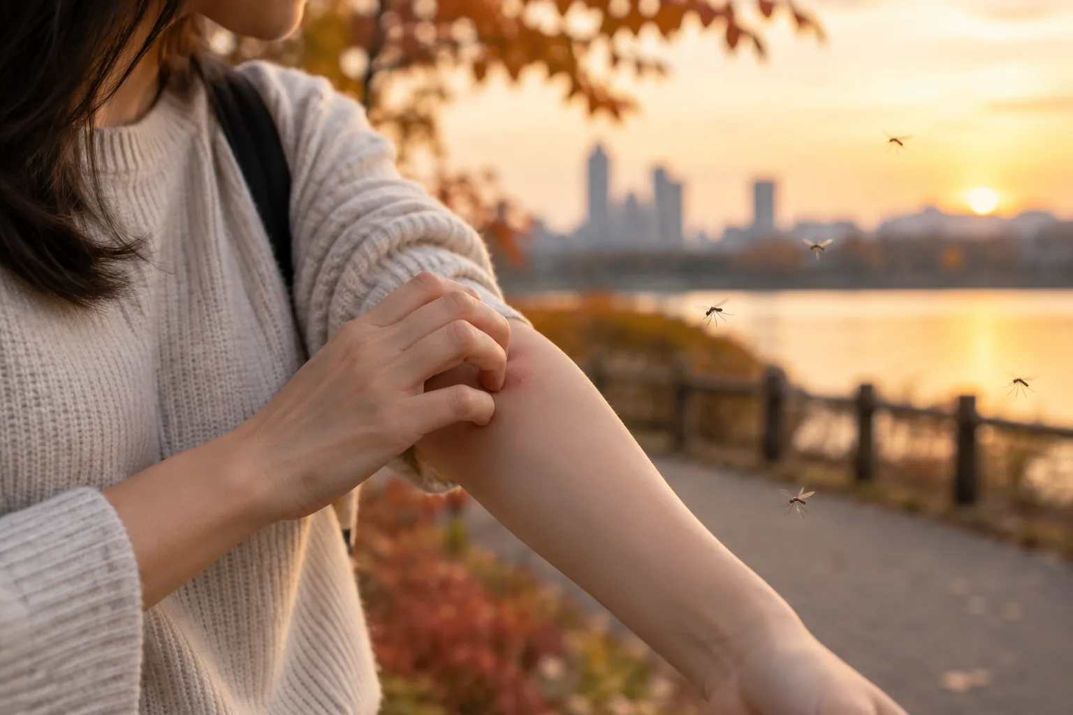 ‘가을 모기’ 기승…물린 곳 손톱 누르면 낫는다? 핵심 내용을 시각화한 이미지