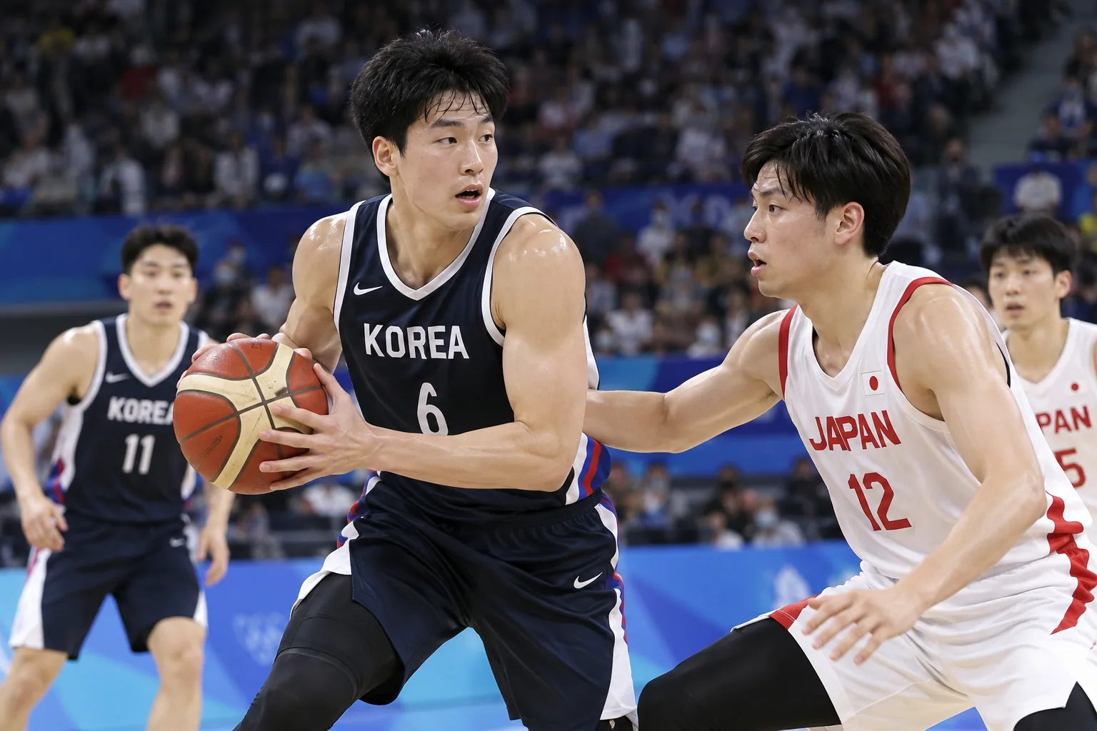남자농구, 일본 꺾고 아시안게임 3연승 조 1위 핵심 장면