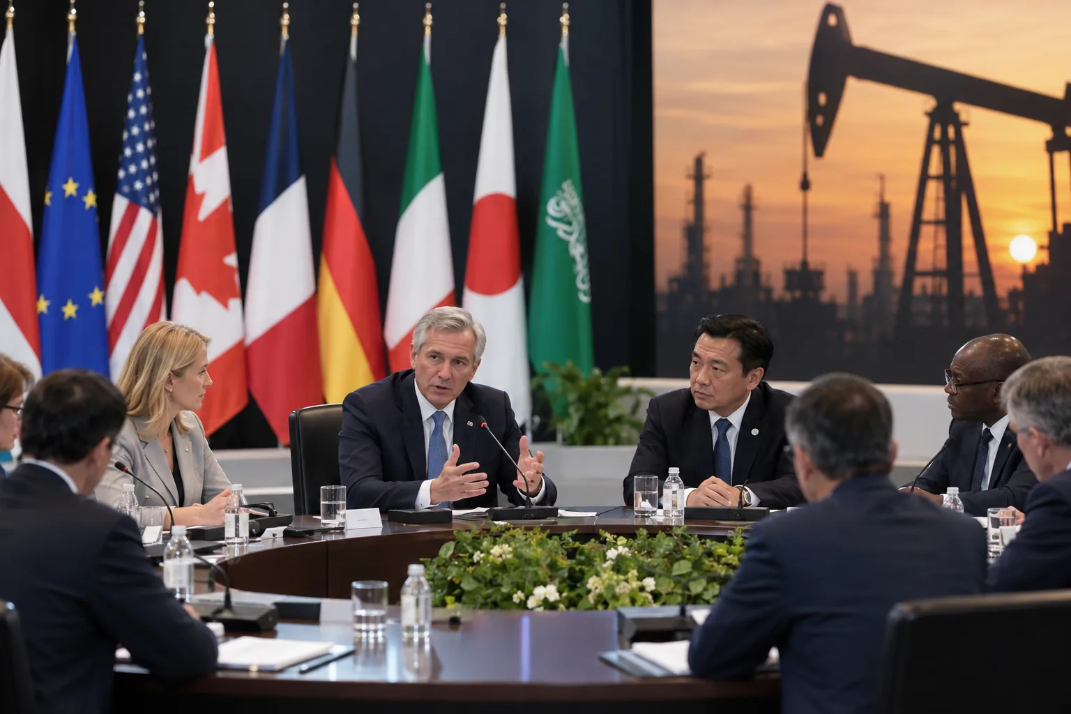 유가 급등 속 美 G20 에너지회의 개최…러시아 참석도 논란 배경과 파장을 설명하는 이미지