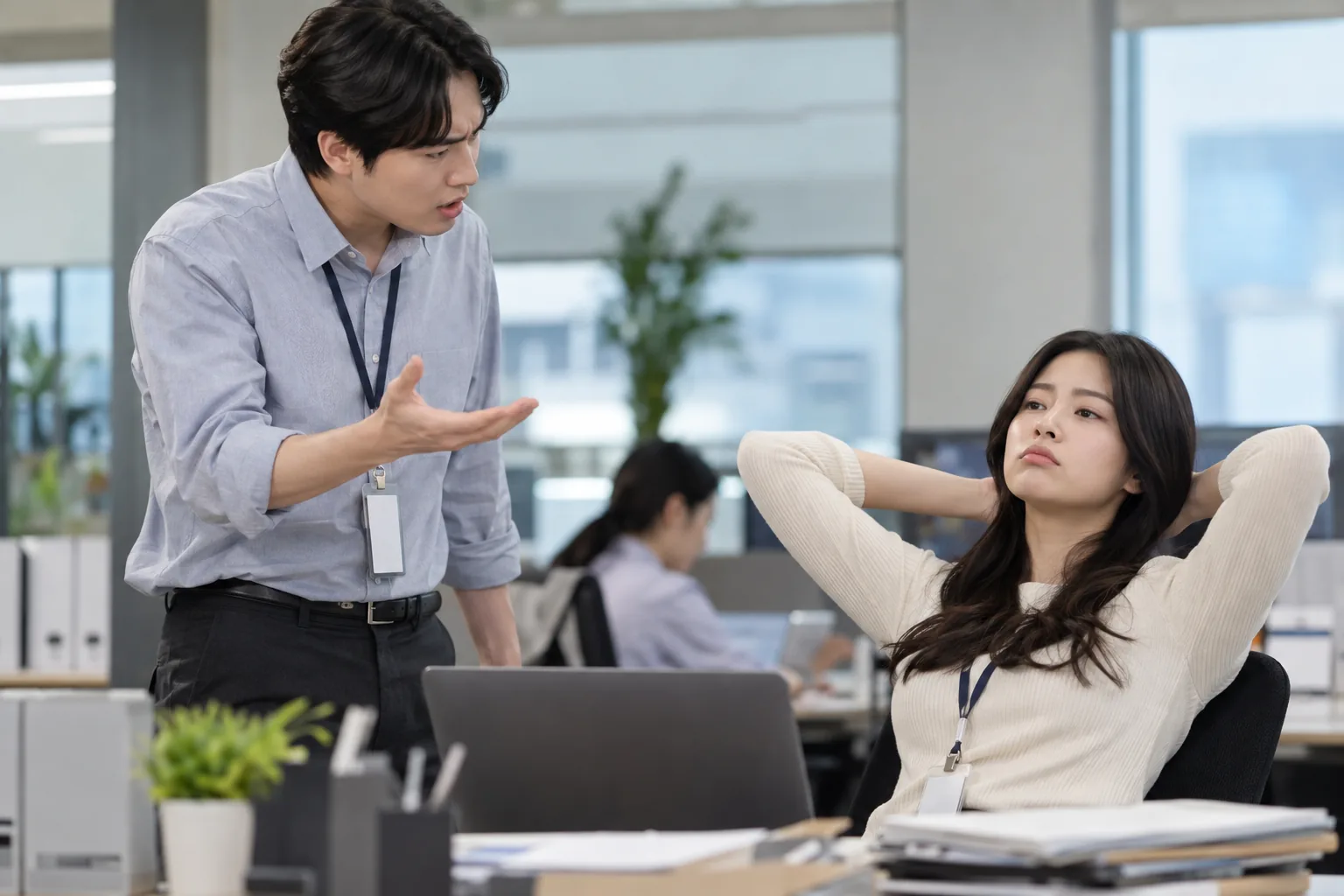 직장 동료에 ‘너무 일 안한다’ 따졌더니…돌아오는 대답이 가관이네요 핵심 내용을 시각화한 이미지