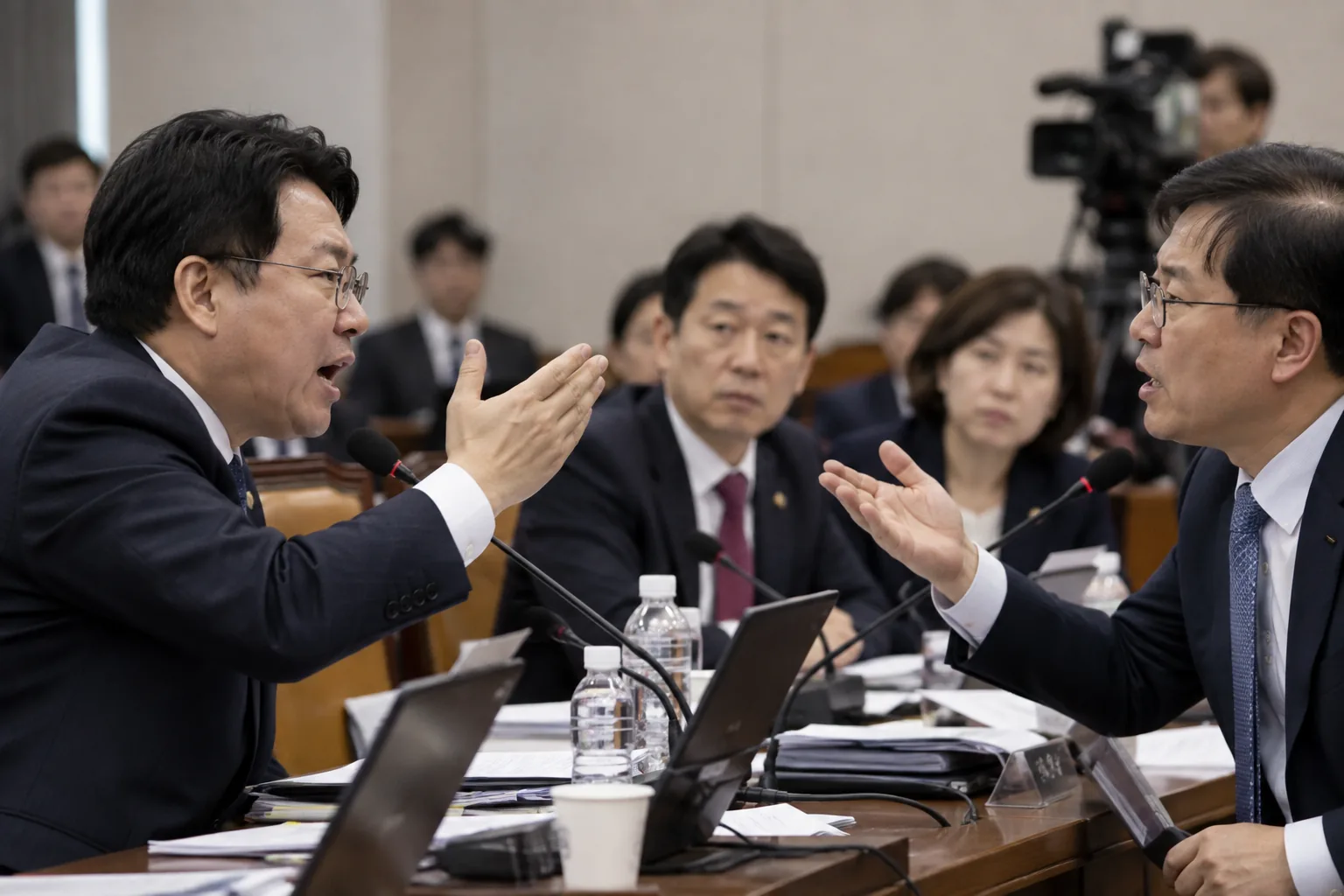"악마" "뭐라고 했어!"…청문회 시작부터 '난타전' 배경과 파장을 설명하는 이미지