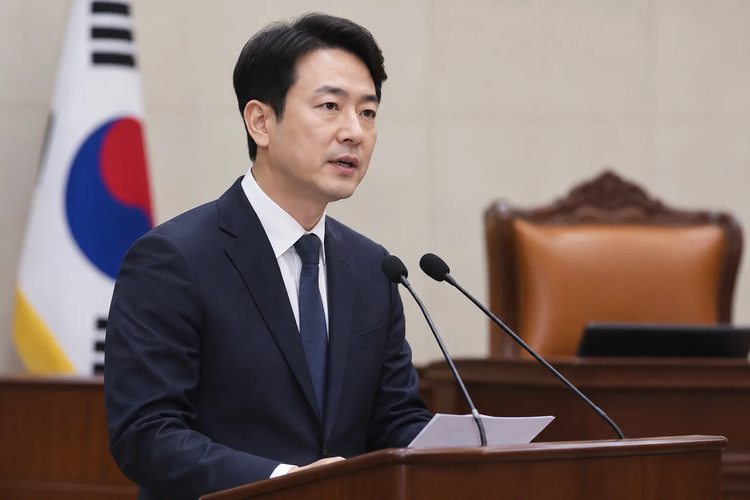 野최은석, '대법관 제청 충돌 차단' 법원조직법 개정안 발의 배경과 파장을 설명하는 이미지