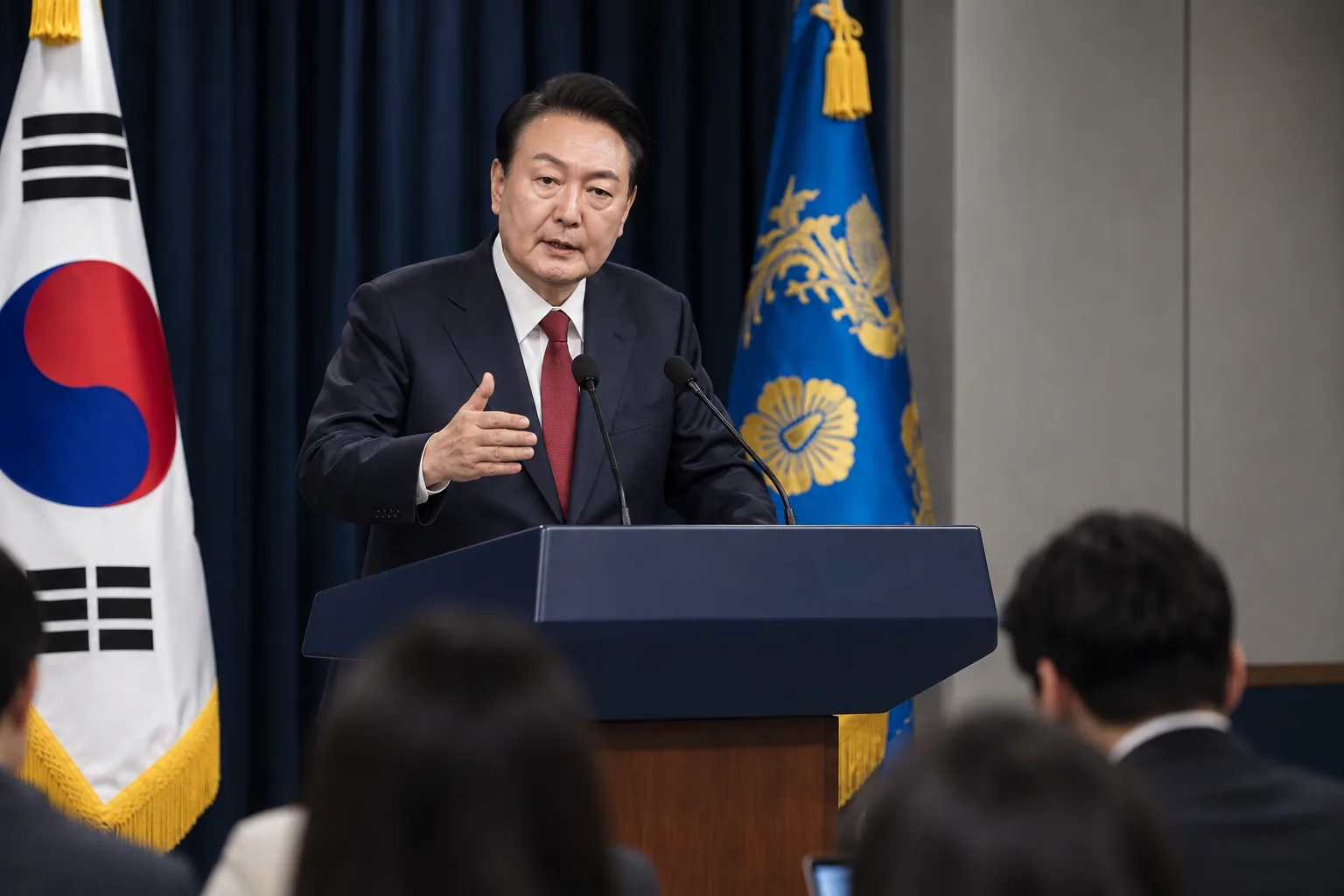 [글로컬] 대통령의 '마이웨이'와 여당의 '자중지란' 핵심 내용을 시각화한 이미지