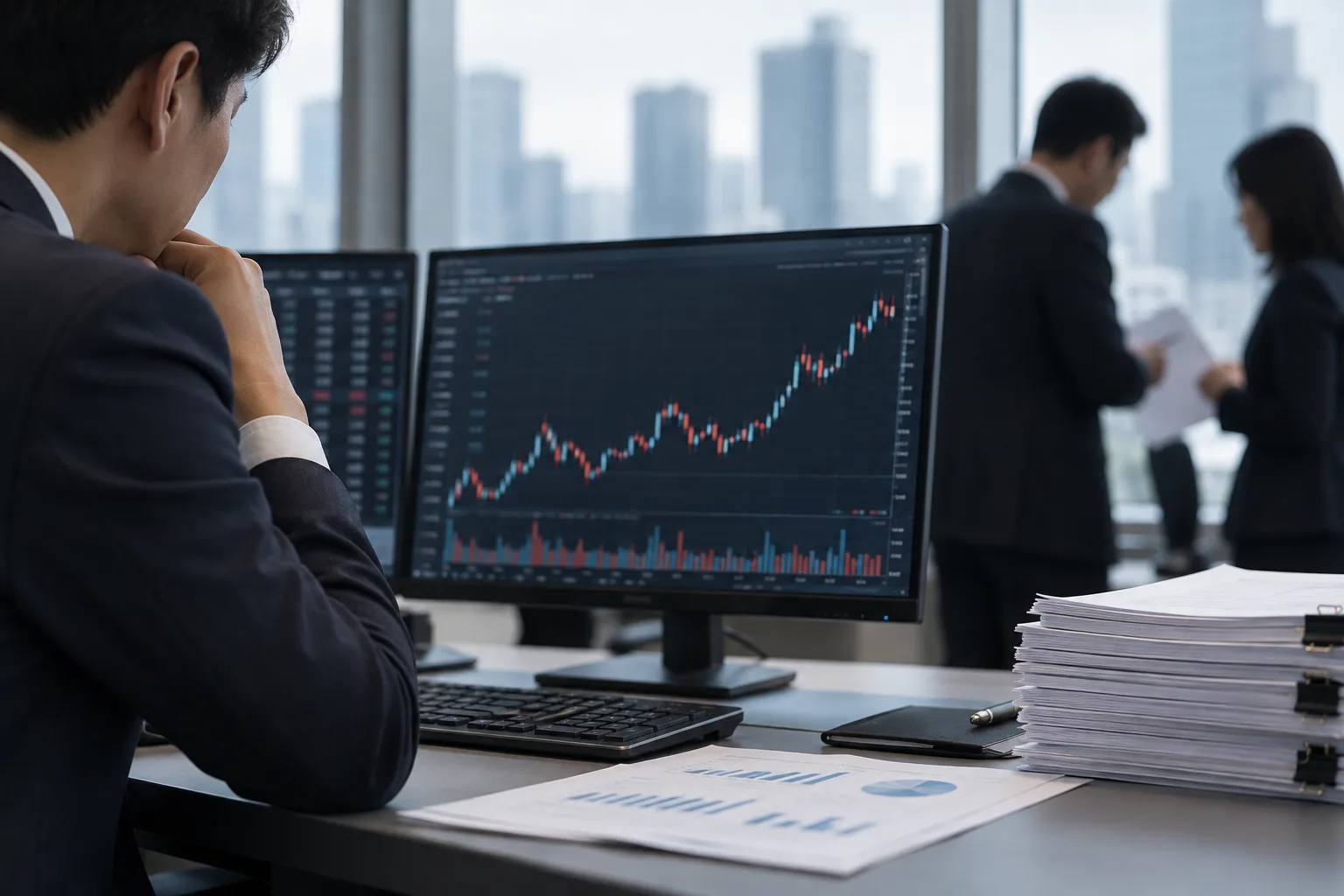 'ETF 편입종목 선행매매'…금감원, 삼성액티브운용 운용역 조사 핵심 내용을 시각화한 이미지